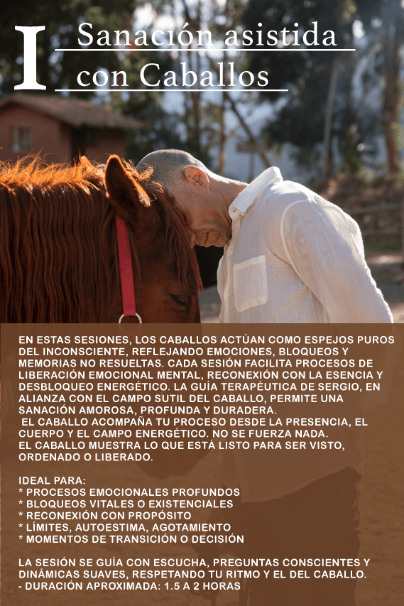 Sanación asistida por caballos.